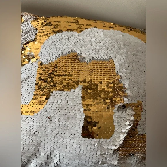 Pillow changes sequins elephant 11” square - Picture 5 of 5